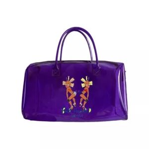 Purple overnight bag